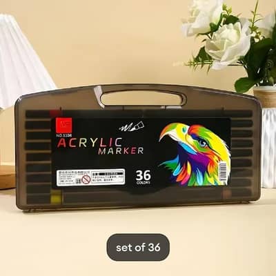 Acrylic paint markers for adults and beginners 36 pcs