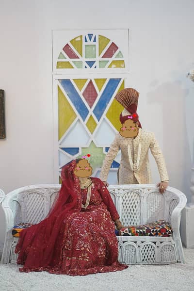 Bridal Lehnga(Full red color)