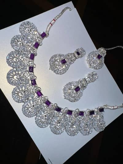 Silver jewellery set