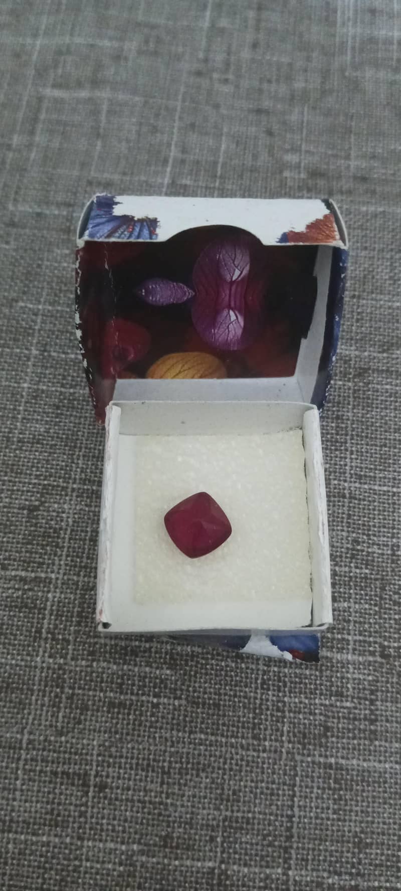 Red Ruby Stone | Lab Created Ruby | Ring / Pendant Use 0