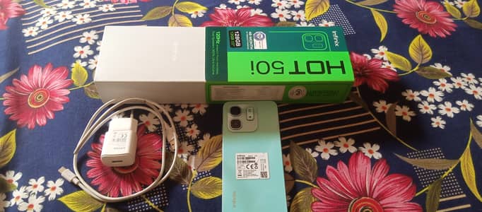 Infinix Hot 50i 6/128 with box and charger urgent sale