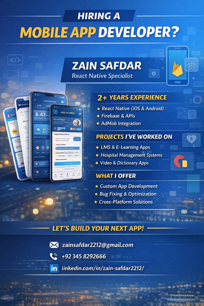 Mobile and Web Application Developer 0