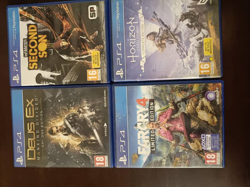 PS4 almost new games bundle 0