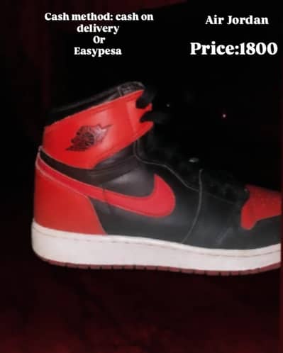 air Jordan  red colour men shoes