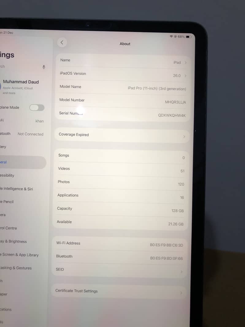 iPad Pro m1 3rd generation 5