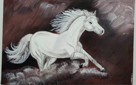 Horse acrylic painting 36/23.5 inches