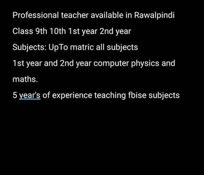 Best Home Tutor for Physics, Maths & Computer | 3+ Years Experience