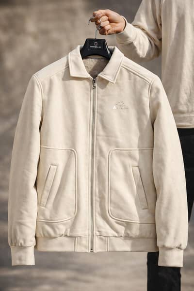 (Imported) Bomber Design Collar Mens Zipup Jacket (Very Limited Stock)