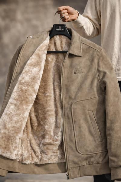 (Imported) Old Money Design Mens Jacket Collar With Fur