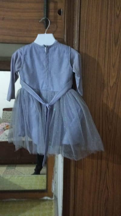 Frok Sale in grey color (Net) from 3 to 6 months