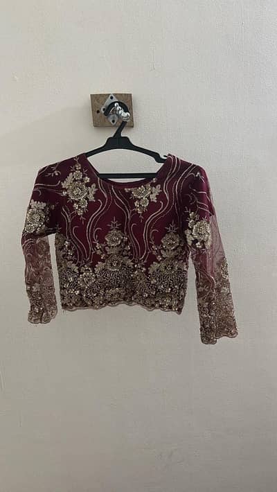 Bridal lehnga Mehroon color