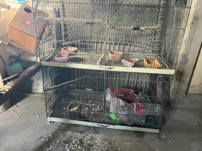 4 pice cage with tra  it's available