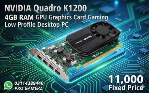 NVIDIA Quadro P400 2GB 6k - NVIDIA Quadro K1200 4GB 11k FIXED PRICE