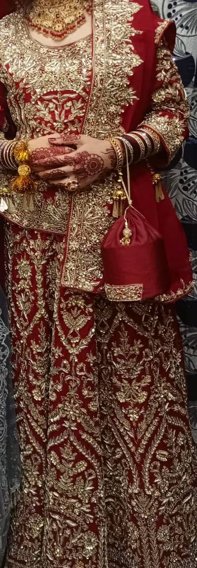 Bridal Lehnga Maroon in Color
