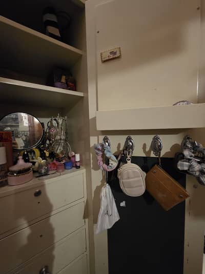 Girls vanity cupboard, 6 feet tall