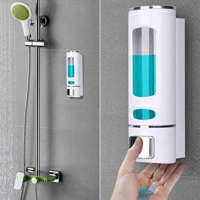 Plastic Dispenser for Liquid Soap Bathroom Shower Gel Foaming