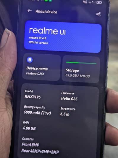 realme c25s 4/128gb exchange possible