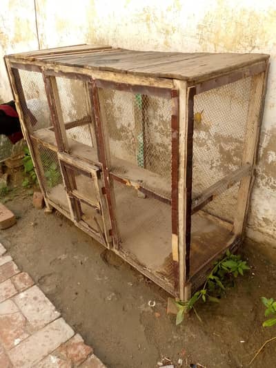 wooden cage