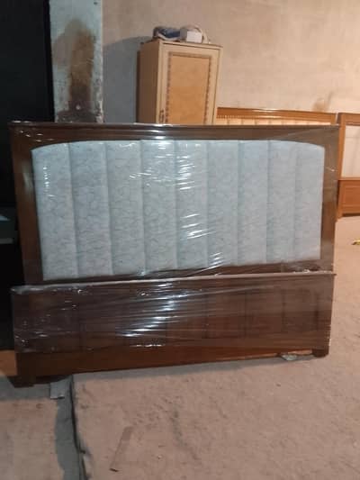 new wooden double bed inter wood