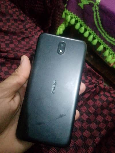 all okay mobile Nokia C1 RAM memory 1 + 16 glass tuta hua hai Halka sa