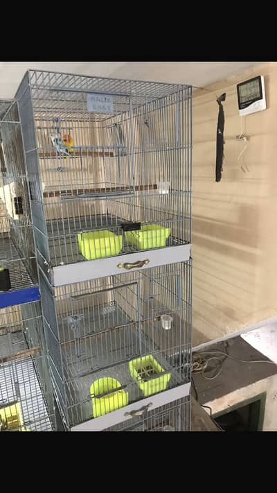 3 stup cage size 1.5x1.5by2 condition good