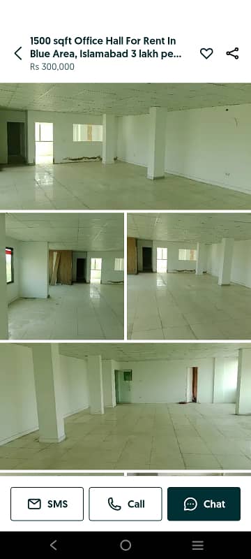 Blue area office 1500 square feet fazle haq road