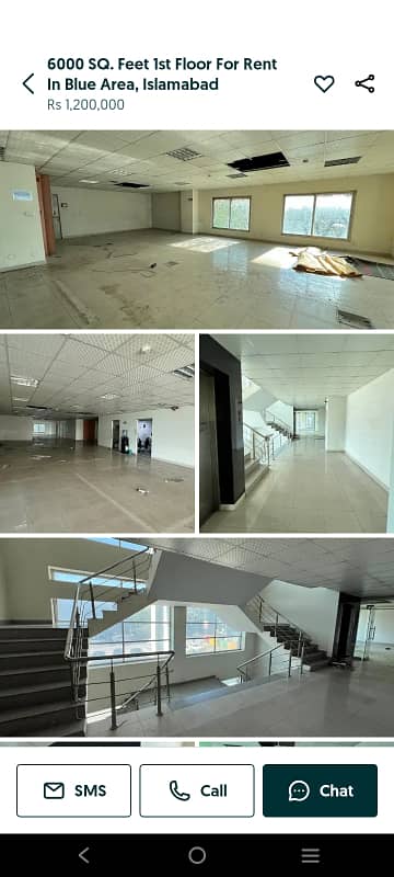 Blue area office 8000 square feet fazle haq road