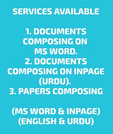 COMPOSING DOCUMENTS IN (MS WORD & INPAGE)