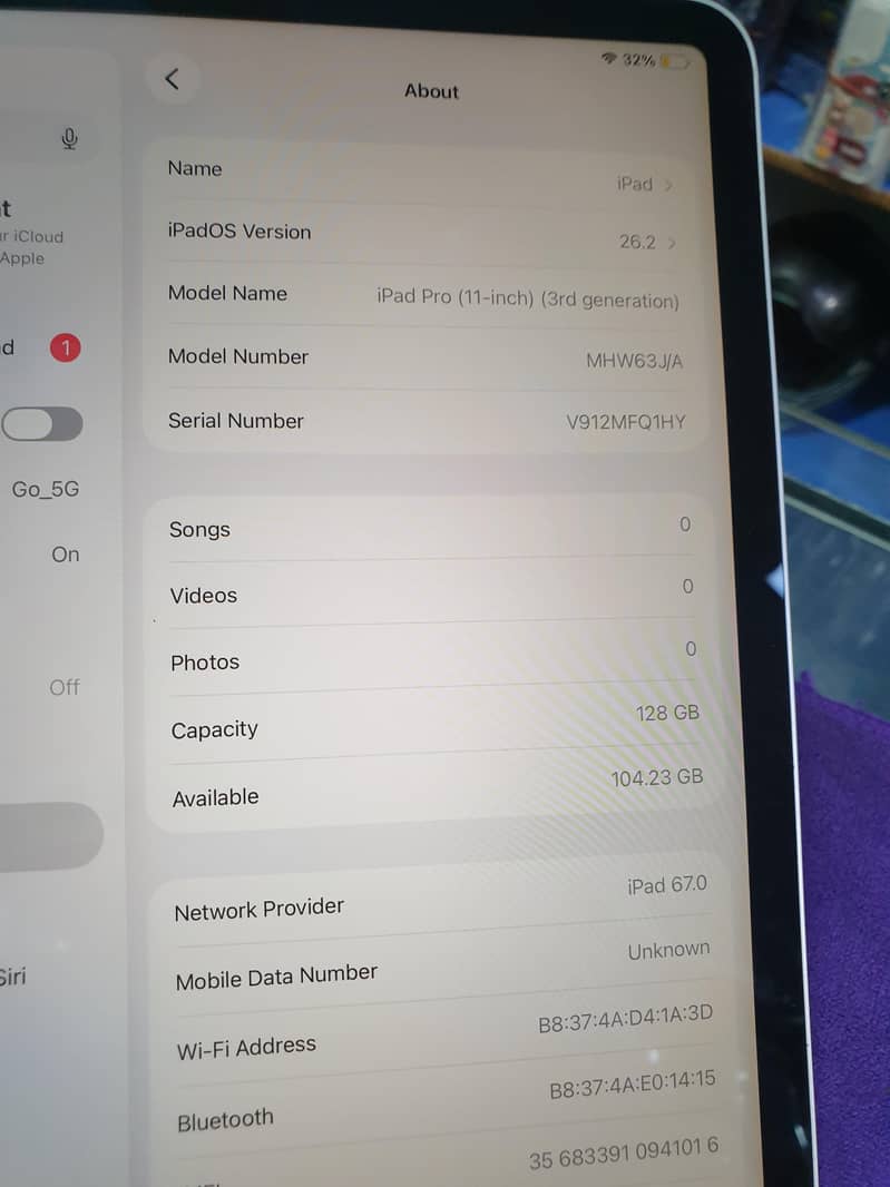 ipad pro 11ich 3rd gen M1 1