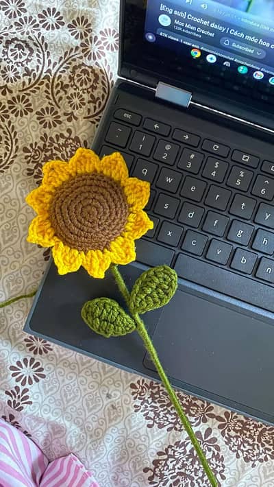 Crochet Sunflower Handmade