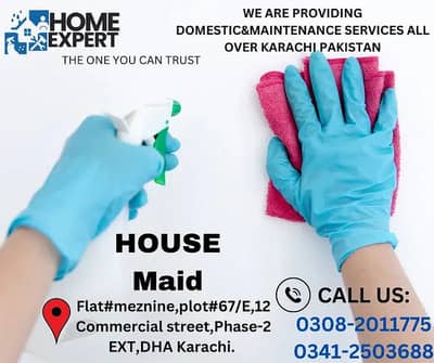 Maids /House Maids /cook / Nanny /Couple/ BabySitter/ Driver Available