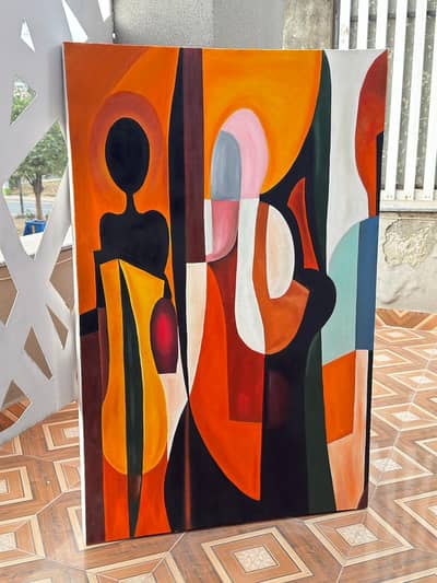 Abstract Sphere Art – Modern Colorful Balls Painting | Home Wall Déco