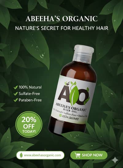 ABEEHA’S ORGANIC |  Healthy Hair Growth | 200ml | Bulk Orders Availabl