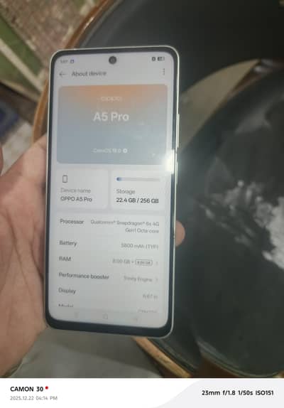 OPPO a5 pro 8/256 warranty 10 months