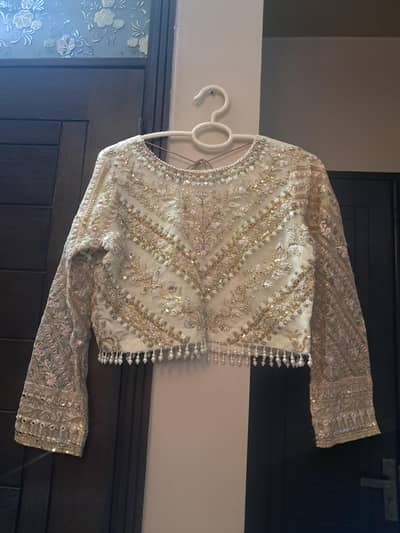 MARIAM AND MARIA BEAUTIFUL OFFWHITE SHARARA