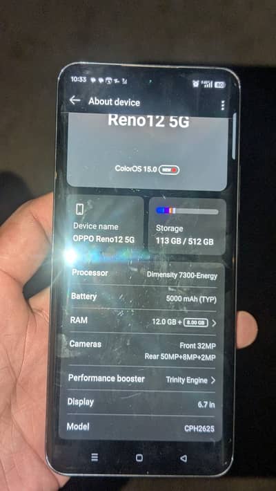 oppo reno12 5G 12/512