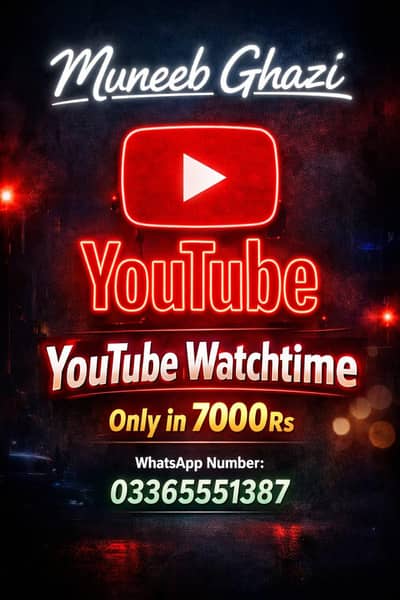 YouTube Watch Time Boost – Monetization Fast | 100% Real Views