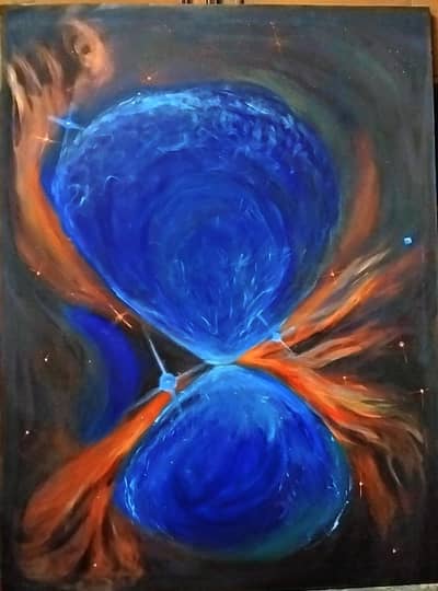 Hand-Painted Artistic Wall Painting – Premium Home Décor