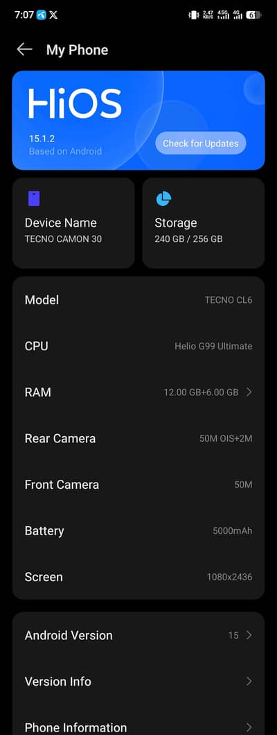 tecno cammon 30 for sale in badin