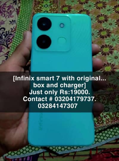 Infinix Smart 7 [4+3/64] for sale with box and charger all  OK