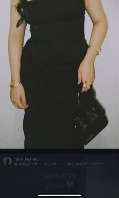 Black fitted party dress