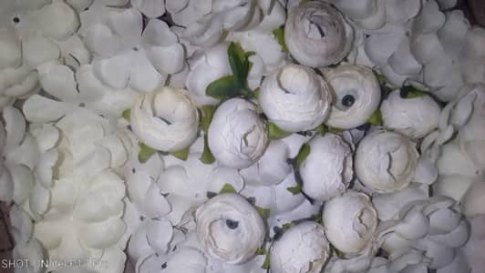 25  Artificial white color beautiful gandari flower in basic design