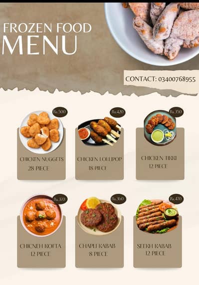 frozen food in sheikhupura  only