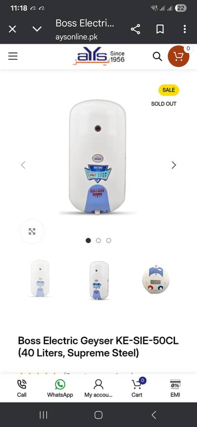 geyser for sale brand new