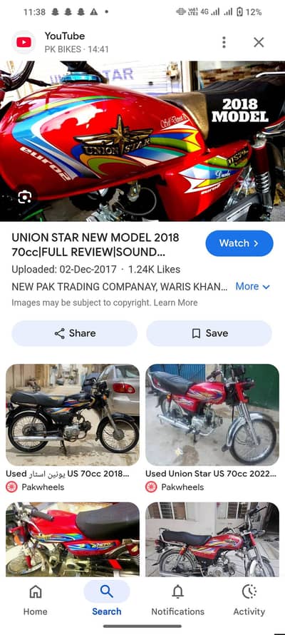 UNIPAK motorcycle zabardast condition