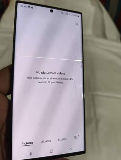 s23 ultra Uk 12/256 one side damage line ke sath online approve