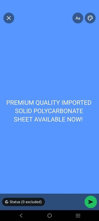 poly carbonate sheet