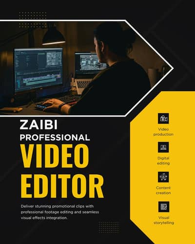 Video editing or photos editing