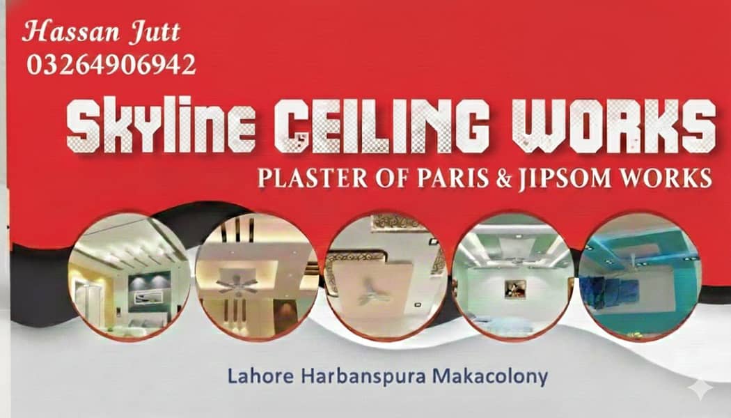 Gpysum work false ceiling pop 9