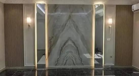 PVC pannel Wallpaper sheet vinyl & wood flooring ceiling Wpc